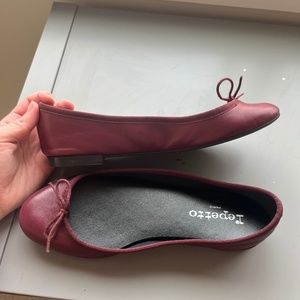Repetto CENDRILLON BALLERINAS flats burgundy/deep wine size 37.5